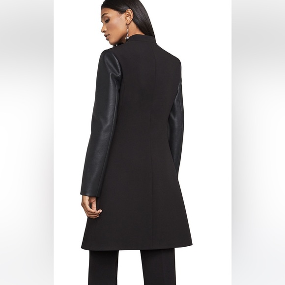 NWT BCBG Max Azria Black Arelia Faux Leather Jacket - Picture 3 of 8